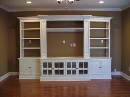Built In Entertainment Center Using Ikea Hemne Pieces 2 Bookcases 2 Glass Door Cabinets An Built In Entertainment Center Home Entertainment Center Wall Unit