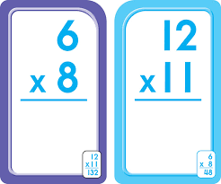 Primary and elementary math teachers can help students learn their math facts. Multiplication 0 12 Flash Cards Over The Rainbow
