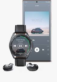 The bigger version is available with a stainless steel or titanium case, a super amoled display, and 8gb storage. Samsung Galaxy Watch 3 Bluetooth 45mm Black Samsung Gulf