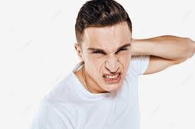 Unhappy Man In White Tee Expressing Displeasure With Hand Gestures Against  Beige Backdrop, Crazy, White, Shot PNG Transparent Image and Clipart for  Free Download
