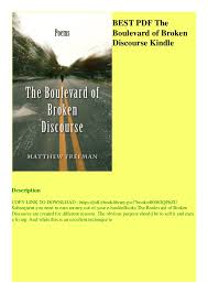 Sheet music for sunset boulevard from sunset boulevard by andrew lloyd webber. Best Pdf The Boulevard Of Broken Discourse Kindle