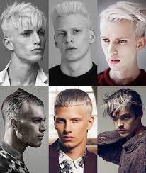 Pale skin, white hair, and a creepy look. Pin On Men S Hair Trends