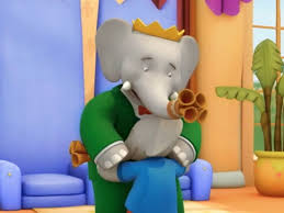 Prince Badou Gives King Babar A Great Big Hug Disney Junior Big Hugs Dinosaur Stuffed Animal