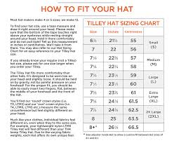 Tilley Size Guide