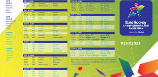 Olympische spelen 2021 onder 23 ; Programma Ek Hockey 2021 Bekend Hoofdklasse Hockey Nederland