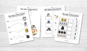 The video shows the daily routine of a stormtrooper. Star Wars Cutting Practice Worksheets For Early Learners