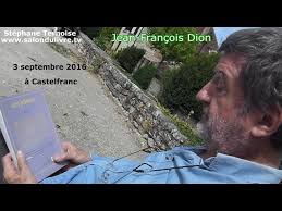 Jean Francois Dion interview vidéo romancier homme de télé 3 septembre 2016  romans et télé