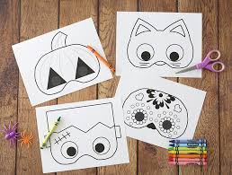 These coloring pages will only be available online right here at this very blog. Halloween Masks To Print And Color It S Always Autumn