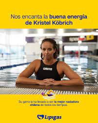 La nadadora chilena completó la prueba con un tiempo de 16'0909 que no le alcanzó para meterse en la final de la especialidad. Lipigas Kristel Kobrich Es Pura Buena Energia Y Por Eso Facebook
