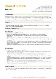 Handyman Resume Samples Qwikresume