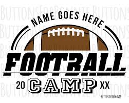 Football Camp Svg Football Svg Football Workshop Football Etsy Football Camp T Shirt Printing Company Happy To Meet You