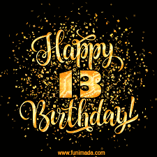 13th birthday party decoration & present. Happy 13th Birthday Animated Gifs Download On Funimada Com