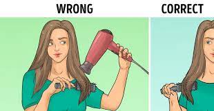 A dyson supersonic™ hair dryer engineered to protect hair from extreme heat damage, with the fastest drying+ and controlled styling to help increase smoothness by 75 percent, increase shine by up to 132 percent, and decrease frizz and flyaways by up to 61 percent.*. 15 Mistakes Most Of Us Make When Using A Blow Dryer It S A Bad Idea To Dry Hair From The Bottom Up