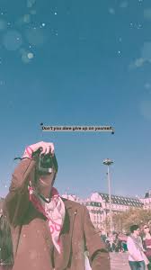 Kim Taehyung V Bts Wallpaper Lock Screen Aesthetic Quotes Sky Blue Pretty Gambar Lucu Kertas Dinding