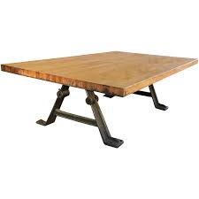 36d x 60w x 29h. Industrial Reclaimed Butcher Block Coffee Table For Sale At 1stdibs