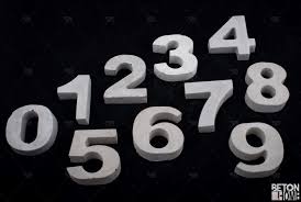 1 2 3 4 5 6 7 8 9 0 Concrete House Number Beton Hausnummer Concrete Home Accessories 1 2 3 4 5 6 7 8