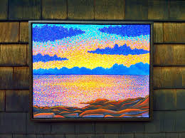 Sunset Over Ipswich Bay Painting Nature Inspiration Artwork
