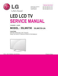 Lg 55lm6700 Ua Tv Service Manual And Technical Troubleshooting Tv Services Repair Guide Led Tv