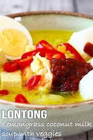 Lemongrass Coconut Milk Soup With Veggies Lontong El Mundo Eats Recipe Cooking Tofu Recipes How To Cook Asparagus