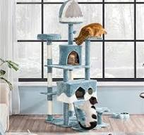 Indoor Cat Climbing Tree With Toys PETSITE Ocean-Themed Cat ...