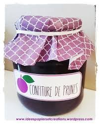 Idees Papiers Et Creations Etiquette Confiture Confiture De Prunes Confiture