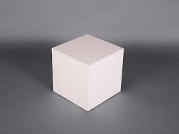 Engine block from a 1970's muscle car? White Satin Cube Coffee Table