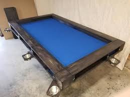 Oak 8 Player Game Table Etsy Table Games Pool Table Felt Board Game Table