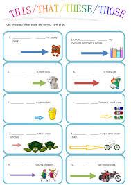 demonstratives worksheet