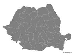 Transylvania transylvania is the largest region of romania and probably the best known one. Grey Map Of Romania With Counties Free Vector Maps