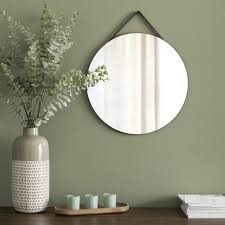 Runder Wandspiegel Schwarz D33 Devan Green Walls Living Room Living Room Green Sage Green Living Room