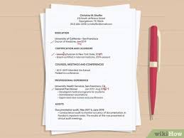 A resume that is meant for the post of officers is known as officer resume. How To Write A Doctor S Curriculum Vitae 15 Steps With Pictures