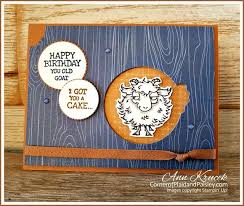 Stampin Up Way To Goat Card Waytogoat Goats Birthday Card Printable Stamping Up Cards