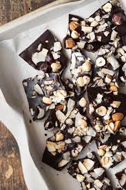 Crazy Good Coconut Oil Chocolate Bark Oh She Glows Recipe Bark Recipe Coconut Oil Chocolate Dessert Recipes
