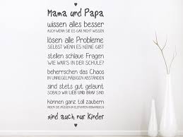 Wandtattoo Mama Und Papa Spruchband Wandtattoode