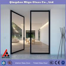 The frame of this door ensures strength and durability. China Modern Glass Room Dividers For Interior Home Decortaion Glass Partion Wall And Doors Frameless Glass Door China Glass Partition Glass Wall