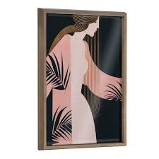 Amazon.com: Kate and Laurel Blake Scent of Jasmine Framed Printed Glass  Wall Art by Alexander Ginzburg, 18x24 Gold, Abstract Portrait Art for Wall:  Posters & Prints