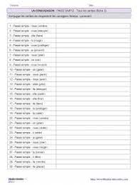 Utilisez la touche tabulation pour passer d'un trou à l'autre. Librairie Interactive Entrainement En Conjugaison Passe Simple