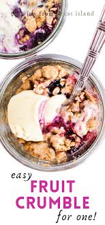 My Make Ahead Crumble Topping Is An Easy Big Batch Recipe For Crisps Crumbles And Pies That Keeps In The Fre Easy Fruit Crumble Crumble Topping Fruit Crumble