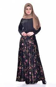 Sefamerve Black Pink Skirt Islamic Clothing Fashion Maxi Skirt