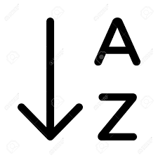4.4 joint army/navy phonetic alphabet (able, baker, …) 4.5 itu 1927/1932 (amsterdam, baltimore, casablanca, …) 5 buchstabiertafeln für diverse nichtdeutsche . Sortiert Nach Alphabetischer Reihenfolge Liste Linie Kunst Symbol Fur Apps Und Websites Lizenzfrei Nutzbare Vektorgrafiken Clip Arts Illustrationen Image 42621252