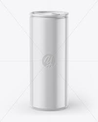 Glossy Drink Can Mockup In Can Mockups On Yellow Images Object Mockups