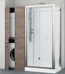Revolution De Novellini Douche Et Rangement Associes Buanderie Douche Douche En Coin Amenagement Salle De Bain