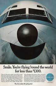 Pan Am Boeing 707 Ad Vintage Airline Posters Vintage Airlines Funny Commercials