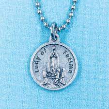 Our Lady Of Fatima Necklaceour Lady Of Fatima Prayer Etsy Catholic Necklace Lady Of Fatima Necklace