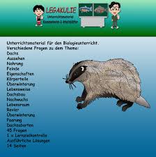 Dachs Klassenarbeiten Dach Thema