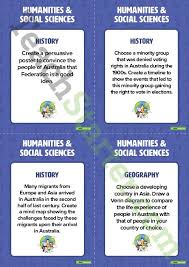 Fast Finisher Humanities And Social Sciences Task Cards Year 6 Teaching Resource Social Science Task Cards Teaching History