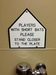 This Restaurant That Hit A Home Run With Their Baseball Metaphor Funny Bathroom Signs Man Cave Bathroom Bathroom Humor