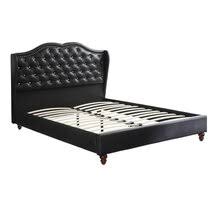 Use these tips to finish the backside of an upholstered footboard or headboard so it's camera ready from all angles. Faux Leather Wingback Beds You Ll Love In 2021 Wayfair