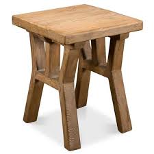 Laney Rustic Lodge Natural Aged Pine Square Side Table In 2020 Wood End Tables Square Side Table End Tables