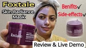 Foxtale's viral skin radiant face mask 💜 || purple clay mask 😍 ||Amisha  pandya #purplemask